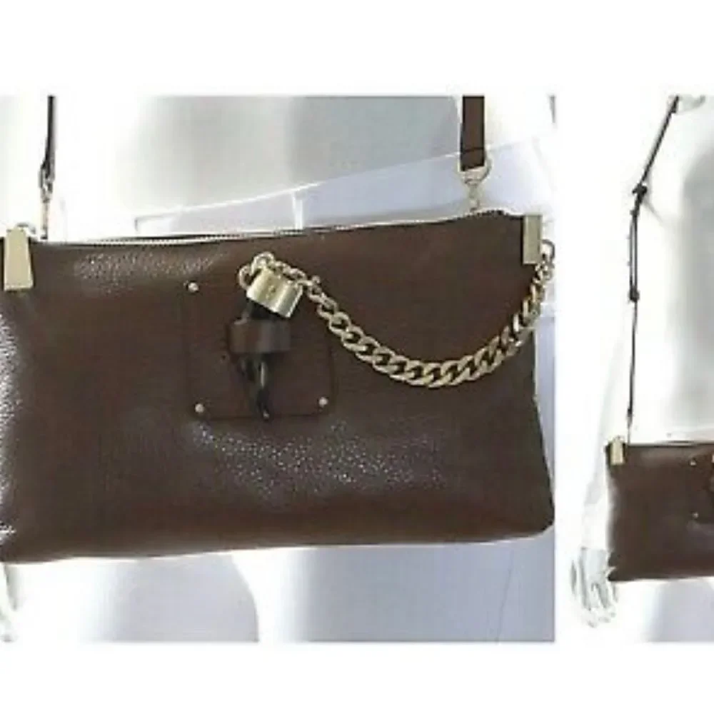 Michael Kors James Large Leather Clutch & Crossbody